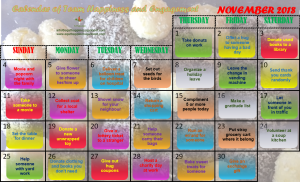 Monthly Calendar for November