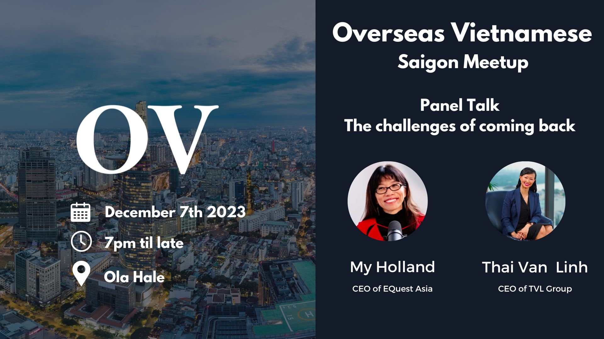 Overseas Vietnamese Saigon Meetup – Panel Talk