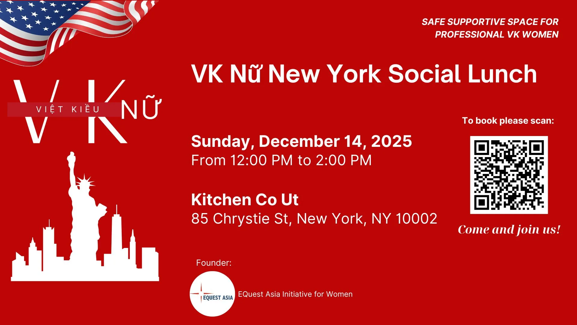 [New York] VK Nu Social Lunch – 14 Dec 2025